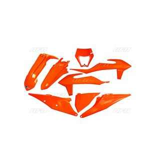 Kit plastiques UFO orange fluo KTM EXC/EXC-F | Oxmoto