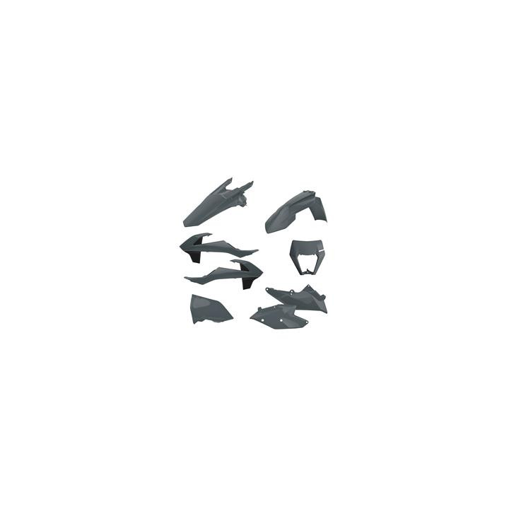 Kit plastique Polisport Enduro gris nardo KTM EXC/EXC-F