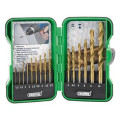 Boîte de 15 forets Draper HSS titane 1 à 10mm | Oxmoto