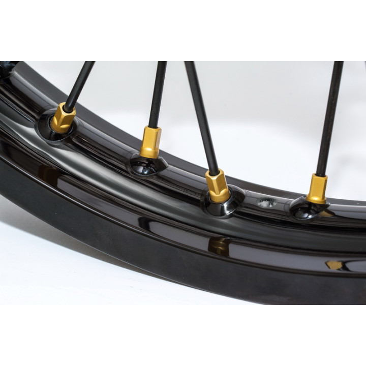 Jeu de têtes de rayons HAAN WHEELS - or 16 001/2 | Oxmoto