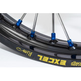 Jeu de têtes de rayons HAAN WHEELS - bleu 16 001/5 | Oxmoto