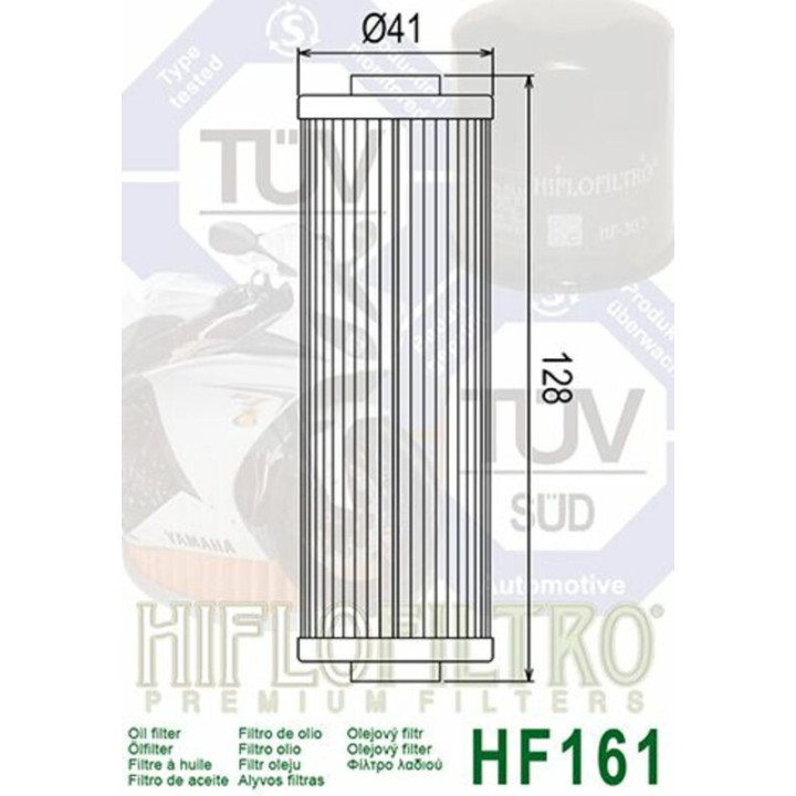 Filtre à huile Hiflofiltro - HF161 | Oxmoto