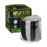 Filtre à huile Hiflofiltro chrome - HF303C | Oxmoto