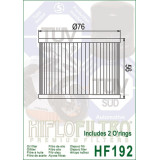 Filtre à huile Hiflofiltro - HF192 | Oxmoto