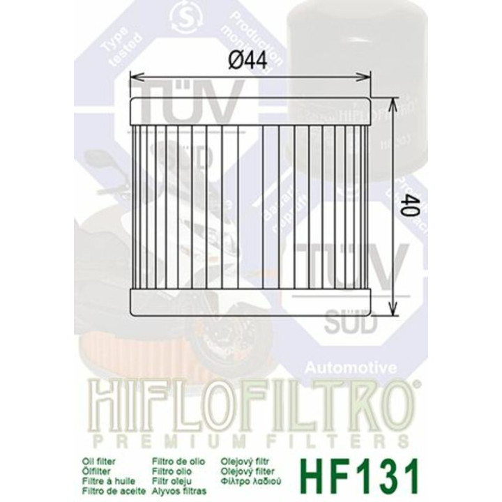 Filtre à huile Hiflofiltro - HF131 | Oxmoto