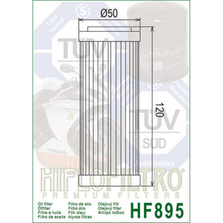 Filtre à huile Hiflofiltro - HF895 - Ural Motorcycle 750 (10-13)
