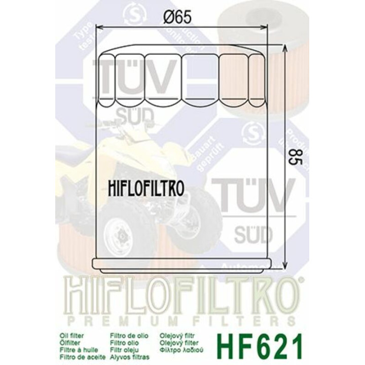 Filtre à huile Hiflofiltro - HF621 | Oxmoto
