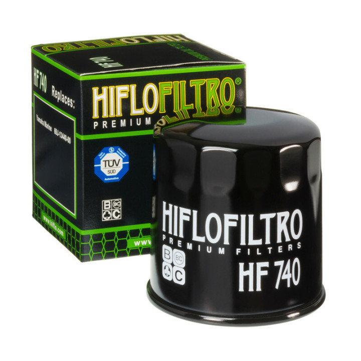 Filtre à huile Hiflofiltro - HF740 - Yamaha Marine | Oxmoto