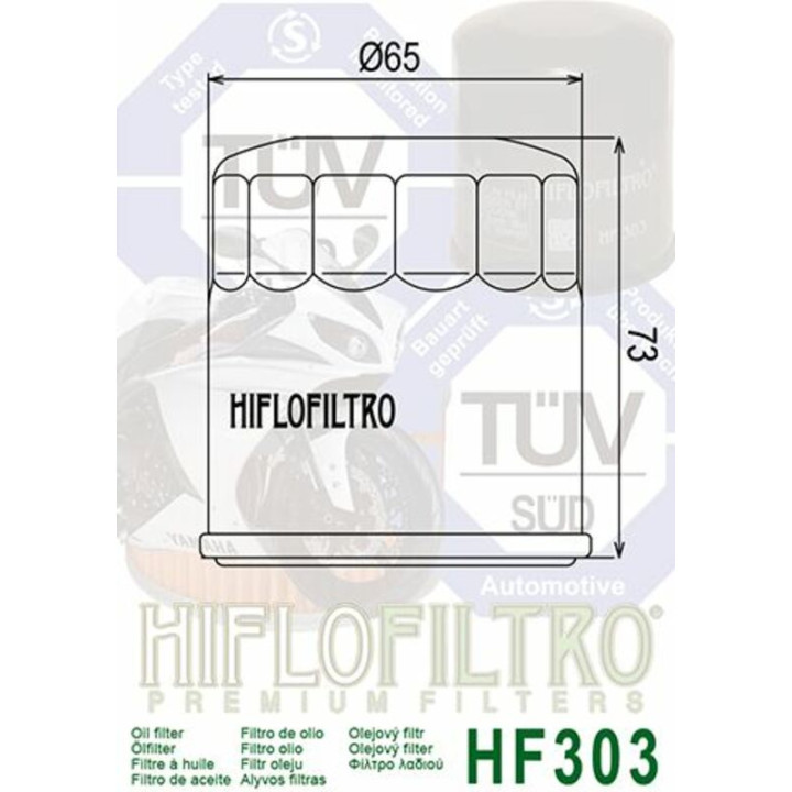 Filtre à huile Hiflofiltro Racing - HF303RC | Oxmoto