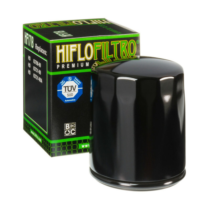Filtre à huile Hiflofiltro Noir brillant - HF171B | Oxmoto