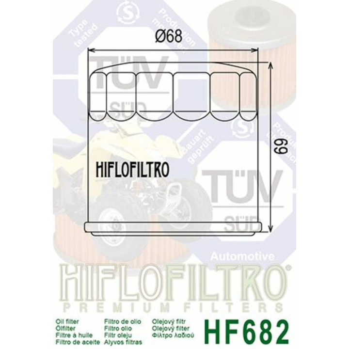 Filtre à huile Hiflofiltro - HF682 | Oxmoto