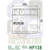 Filtre à huile Hiflofiltro Noir brillant - HF138 | Oxmoto