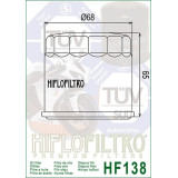 Filtre à huile Hiflofiltro Racing - HF138RC | Oxmoto