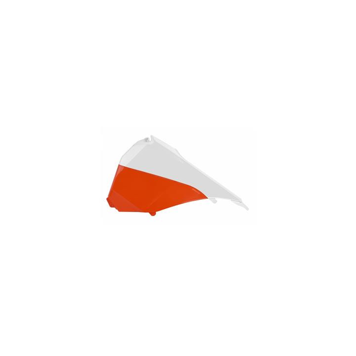Caches boîte à air Polisport couleur origine 15 blanc/orange KTM SX/SX-F