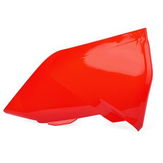 Cache boîte à air Polisport orange fluo KTM | Oxmoto