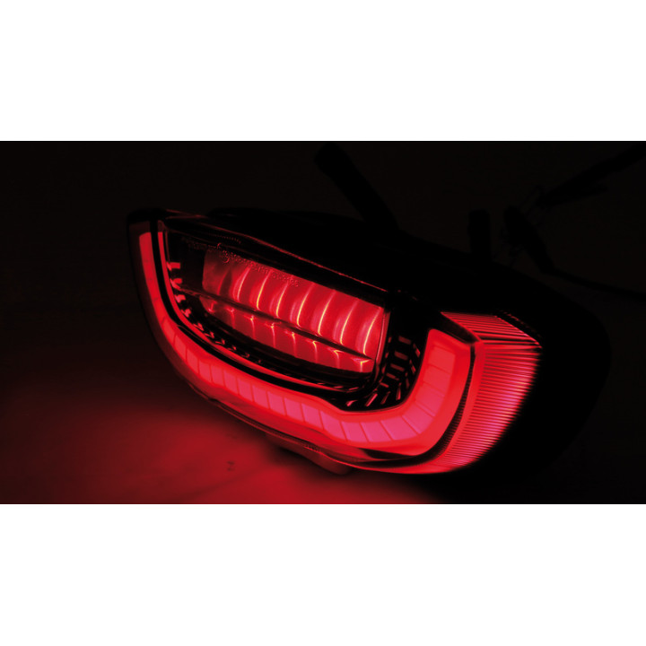 Feu arrière LED style Honda Highsider smart homologué - verre fumé - l'unité 253-402