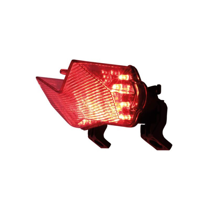 Feu arrière LED style Kawasaki Highsider smart homologué - verre fumé - l'unité 253-218