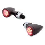 Feu arrière/clignotant LED Highsider smart Sixteen Bullet 3en1 homologué - verre fumé - la paire 254-372