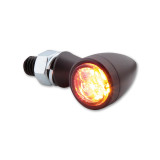 Feu arrière/clignotant LED Highsider smart Sixteen Bullet 3en1 homologué - verre fumé - la paire 254-372