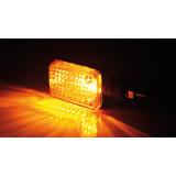 Clignotant Highsider smart Mini homologué - verre orange - la paire 203-811