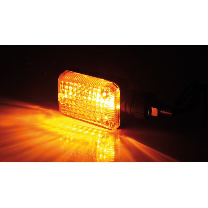 Clignotant Highsider smart Mini homologué - verre orange - la paire 203-811