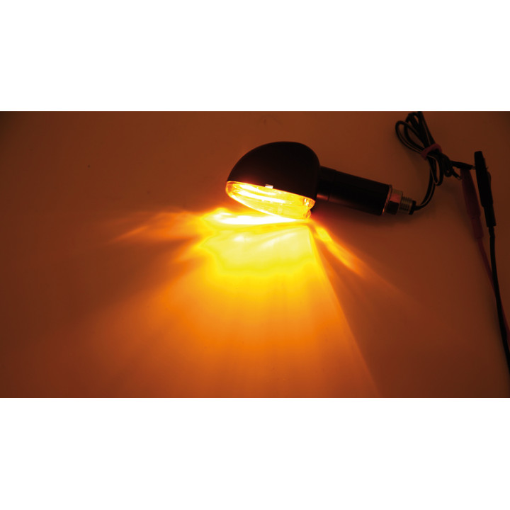 Clignotant Highsider smart Arrow Mini homologué - verre orange - la paire 203-562