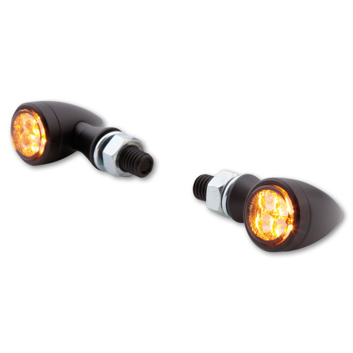 Clignotant LED Highsider smart Sixteen Bullet homologué - verre fumé - la paire 204-372