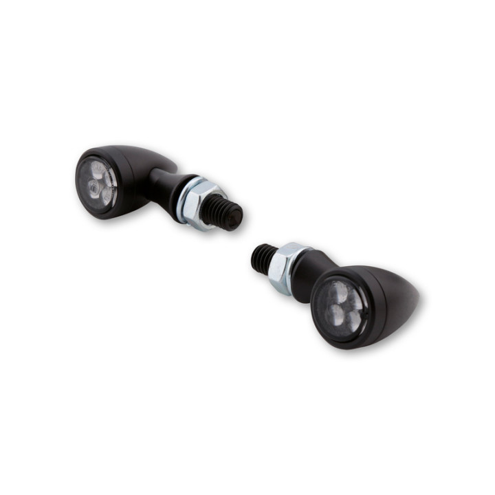 Clignotant LED Highsider smart Sixteen Bullet homologué - verre fumé - la paire 204-372