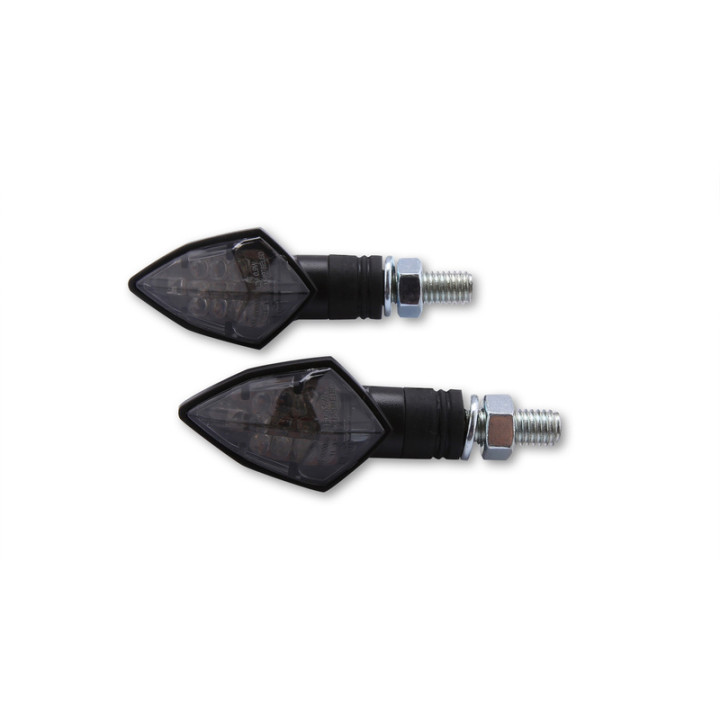 Clignotant LED Highsider smart Rock homologué - verre fumé - la paire 203-042