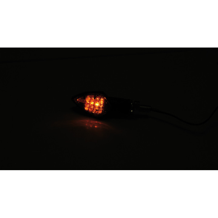 Clignotant LED Highsider smart Rock homologué - verre fumé - la paire 203-042