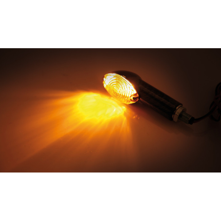 Clignotant Highsider smart Cateye Mini homologué - verre fumé - la paire 203-428