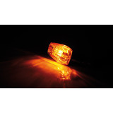 Highsider smart IMOLA 1 Bulb Mini Indicator Body Black / Lens Orange (Pair), Front & Rear YG-9013-S-BK