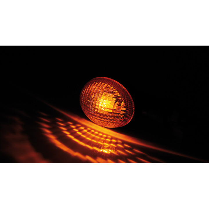 Clignotant Highsider smart Mini homologué - verre orange - la paire 202-223