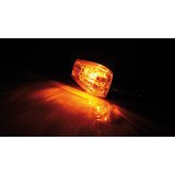 Highsider smart IMOLA 1 Bulb Mini Indicator Body Black / Lens Orange (Pair), Front & Rear YG-9013-S-BK