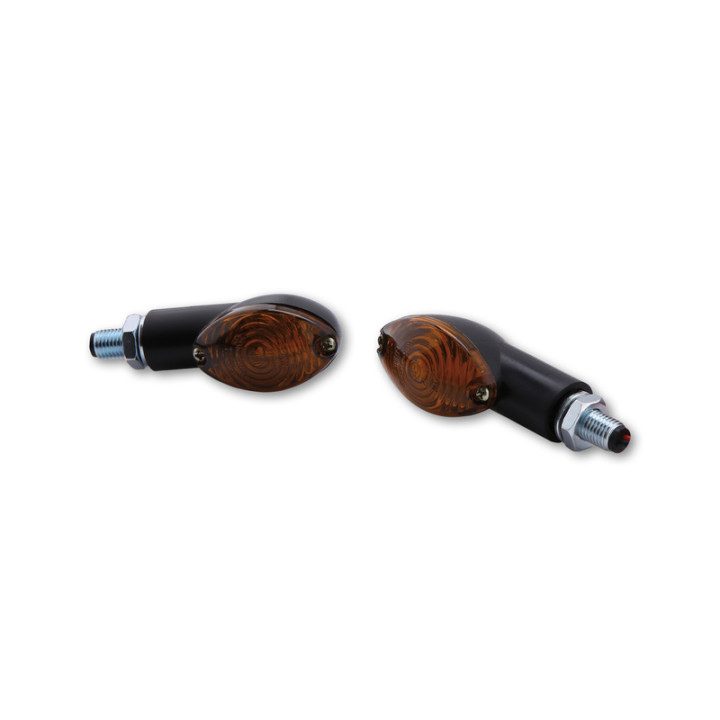 Clignotant Highsider smart Cateye Mini homologué - verre fumé - la paire 203-418