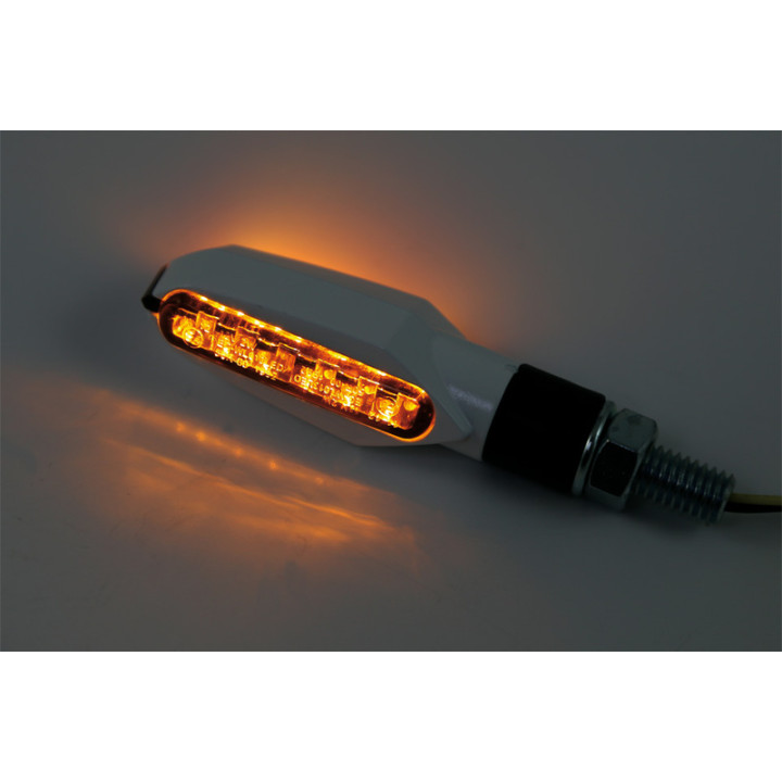 Clignotant LED Highsider smart Multiface homologué - verre fumé - la paire 203-058