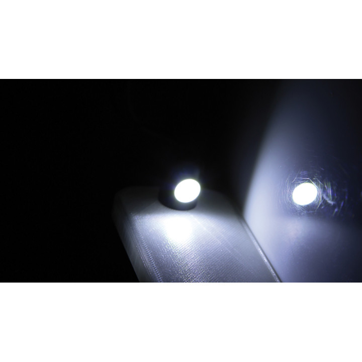 Éclairage de plaque LED Highsider smart - noir - à l'unité 256-061