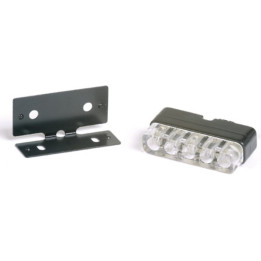 Éclairage de plaque LED Highsider smart Mini - noir - à l'unité 256-035