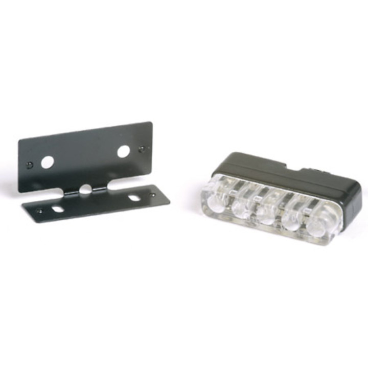Éclairage de plaque LED Highsider smart Mini - noir - à l'unité 256-035