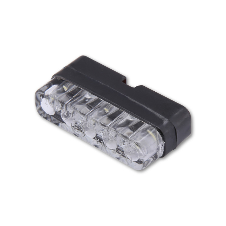 Éclairage de plaque LED Highsider smart Mini - noir - à l'unité 256-035