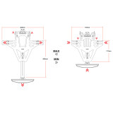 Support de plaque Highsider pro 1139917 | Oxmoto