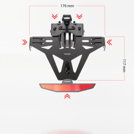 Support de plaque Highsider pro 1139916 | Oxmoto