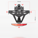 Support de plaque Highsider pro 1139916 | Oxmoto