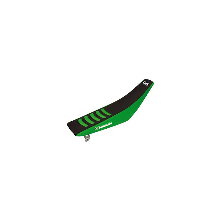 Housse de selle Blackbird double grip 3 noir/vert Kawasaki kx125