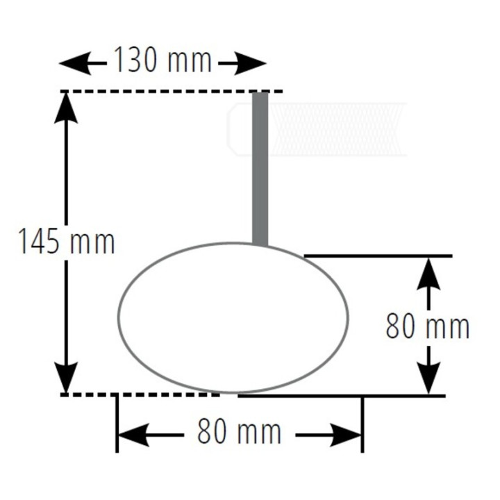 Rétroviseur d'embout de guidon Highsider smart rond - noir 301-076