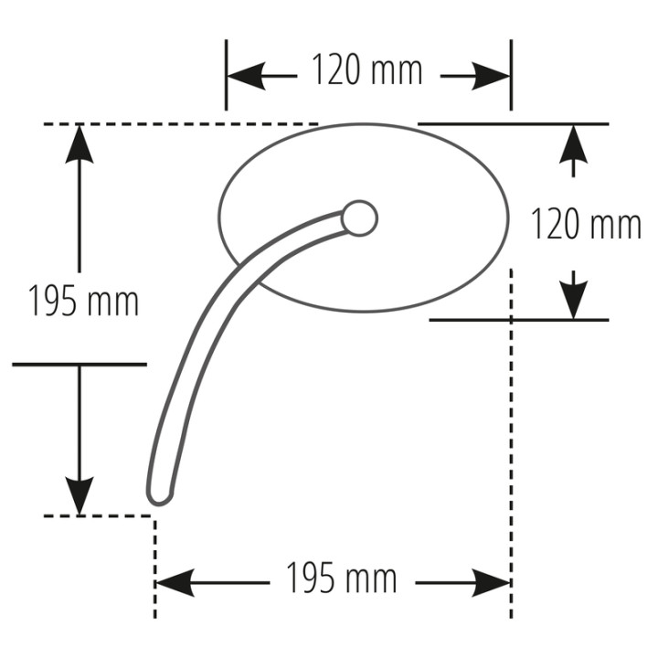 Rétroviseur de guidon Highsider smart Universal - chrome 301-190
