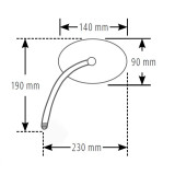 Rétroviseur de guidon Highsider smart Universal - noir 301-380