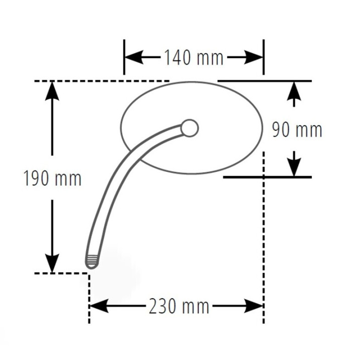 Rétroviseur de guidon Highsider smart Universal - noir 301-380