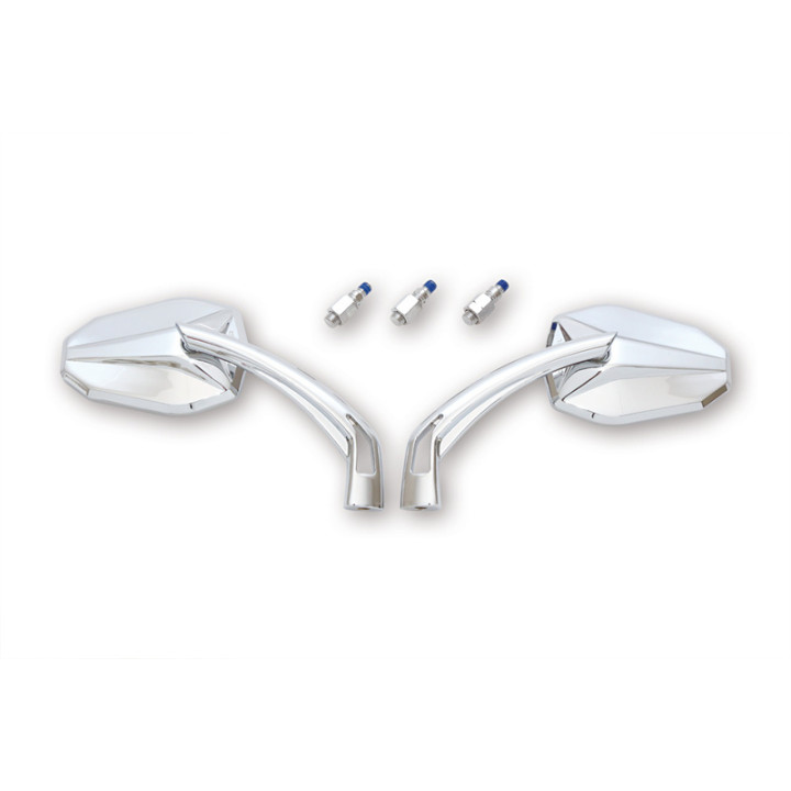 Rétroviseur de guidon Highsider pro Victory – chromé – la paire