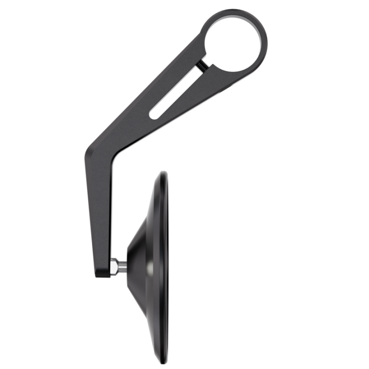 Rétroviseur d'embout de guidon Highsider pro Montana-Blast long – noir mat – à l'unité